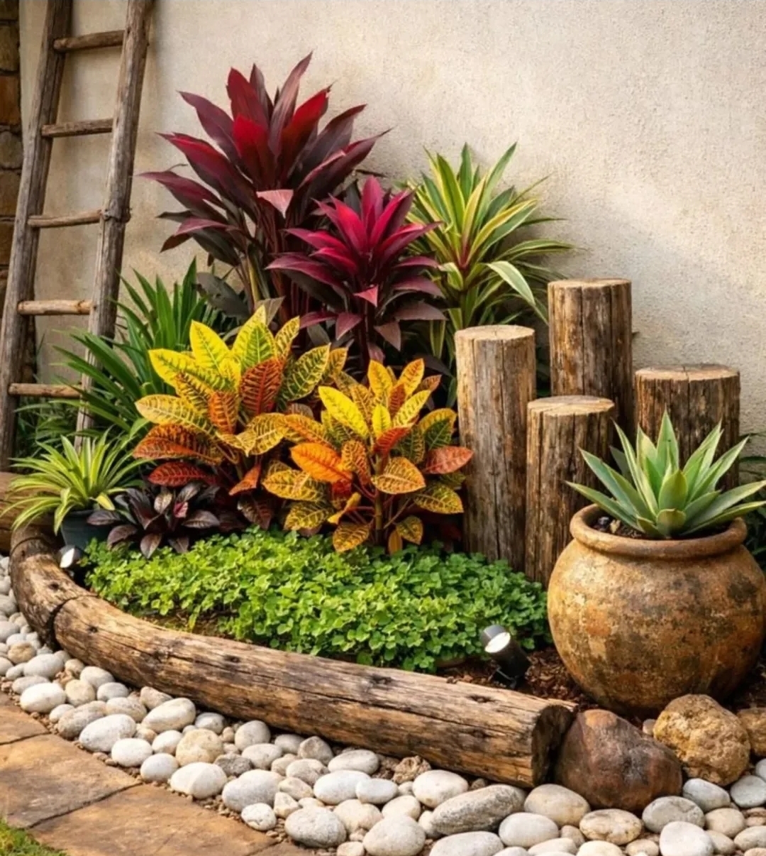 Modern garden greenhouse with plants